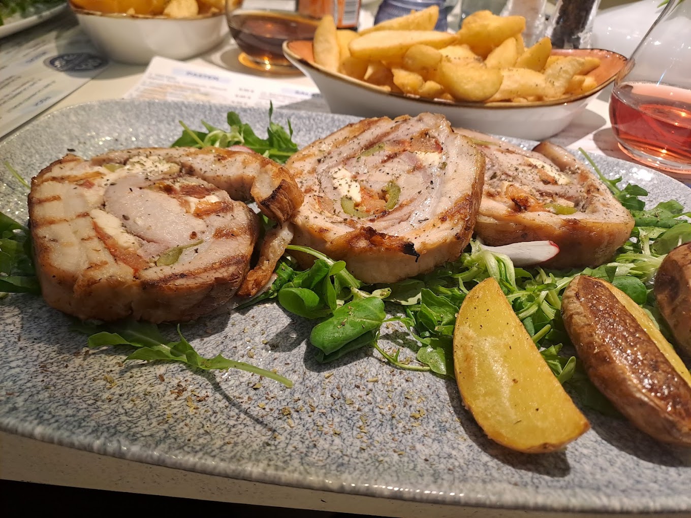 Fleisch mit Kartoffeln